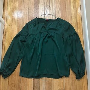 Vince Camuto Green Long Sleeve Blouse-LIKE NEW-Size: S